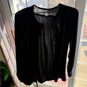 Vintage 1995 cardigan esq black button up top